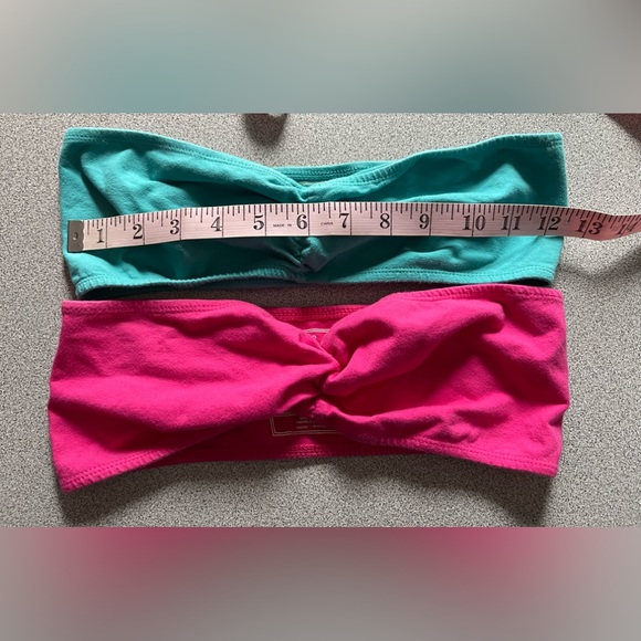 Two Roots Canada Bandeau Pink & Green Size Small - Picture 5 of 6